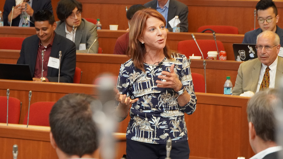 Nancy Koehn presenting.