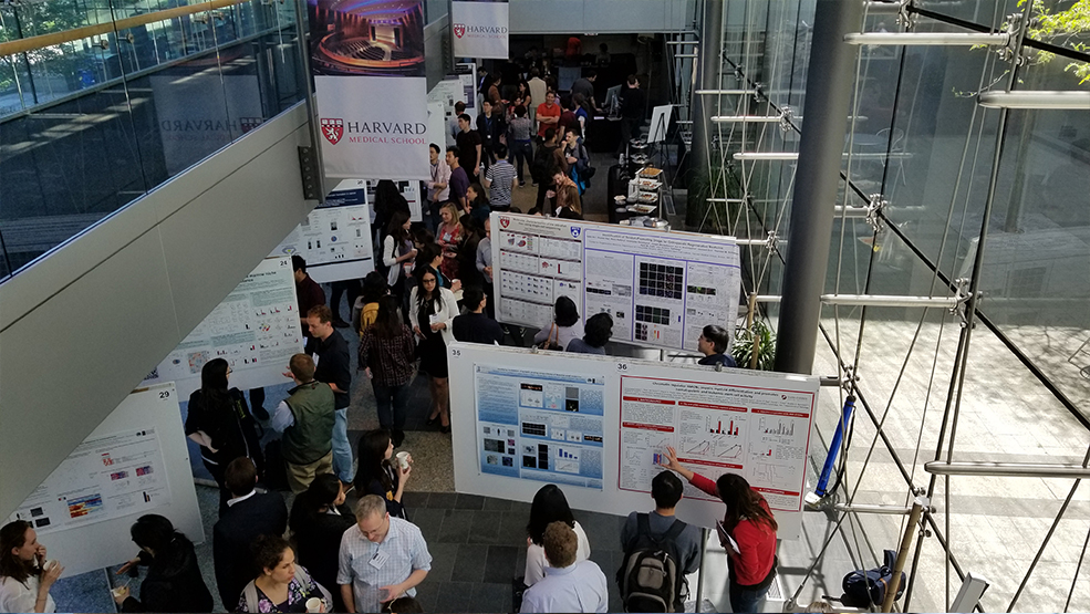 View from above: poster session