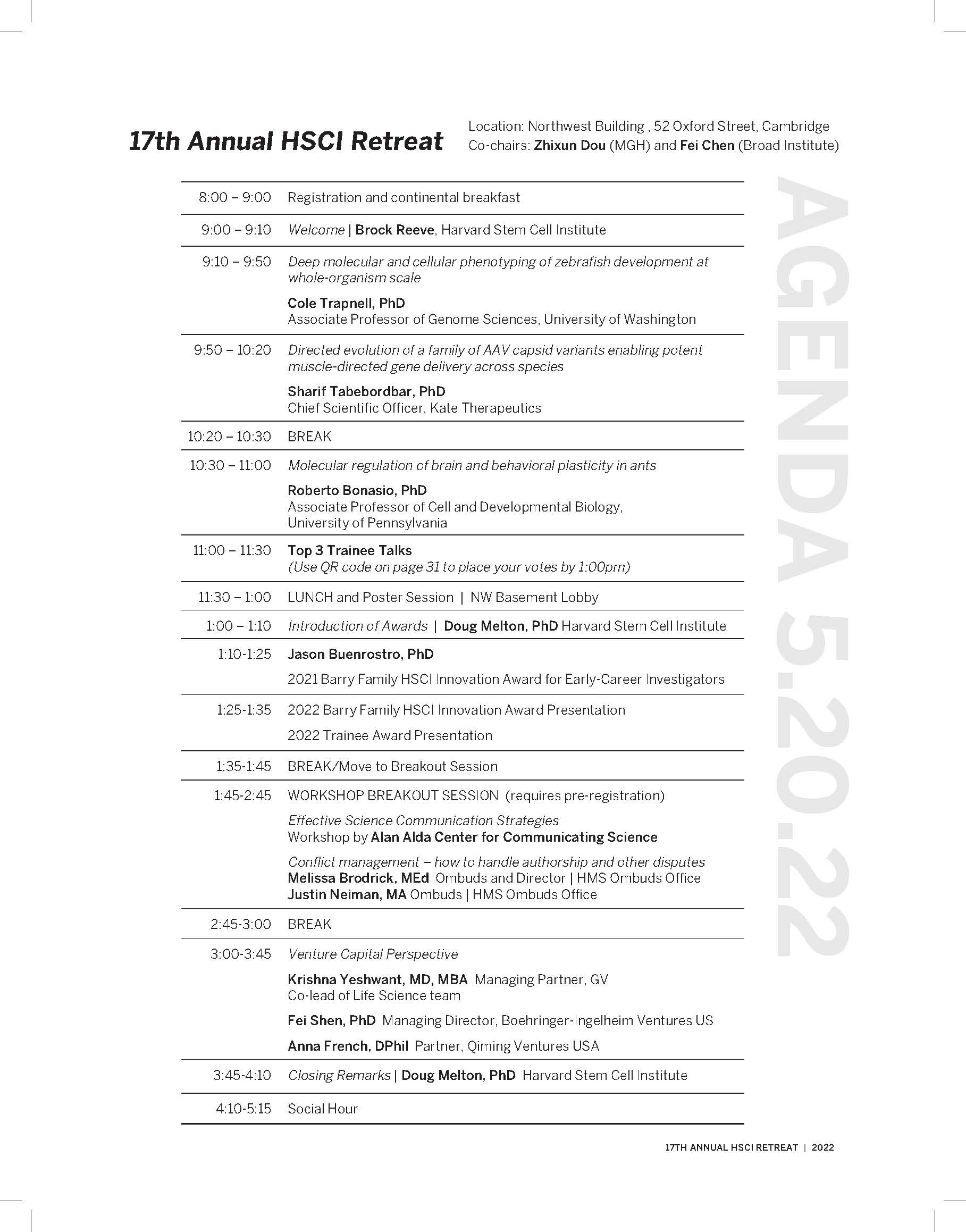 Program Agenda