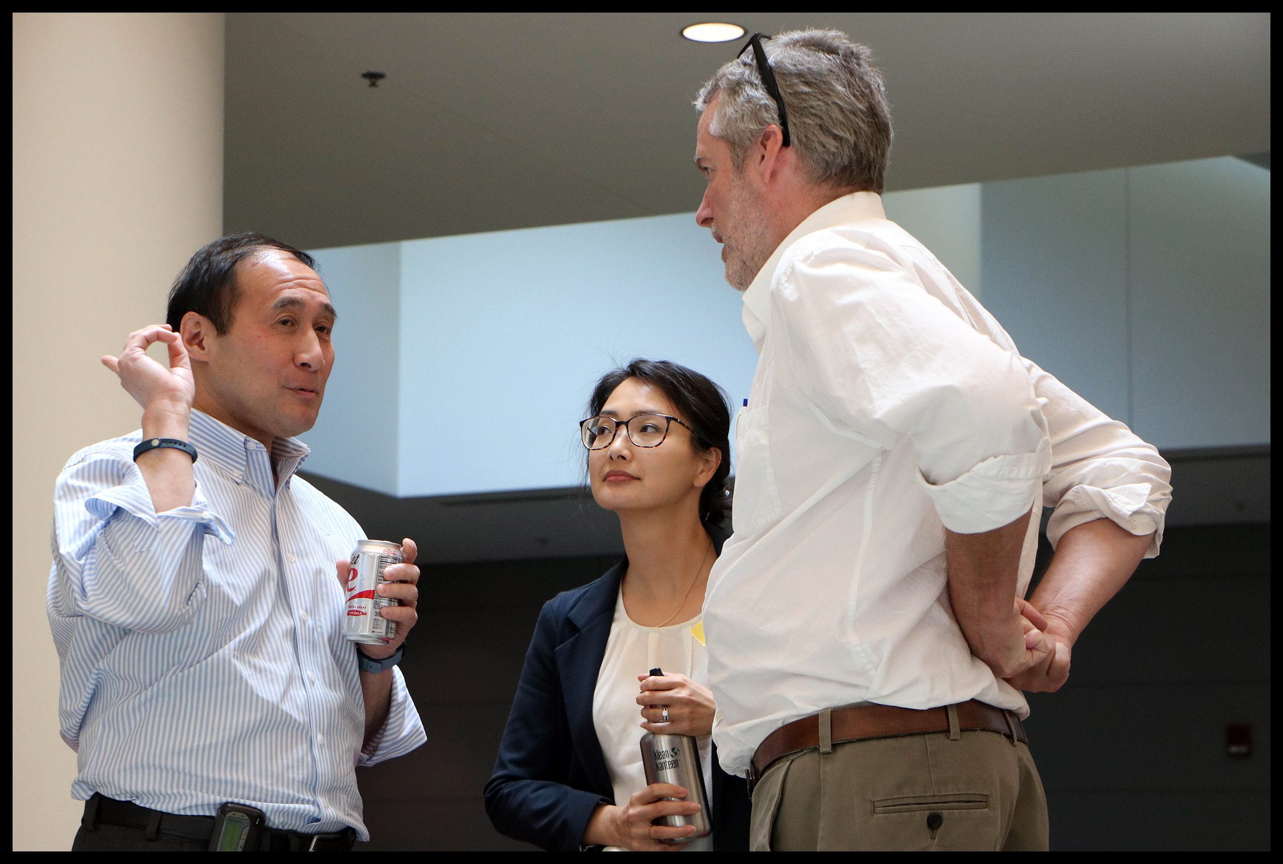 Richard Lee, Karin Lee, and Iain Drummond