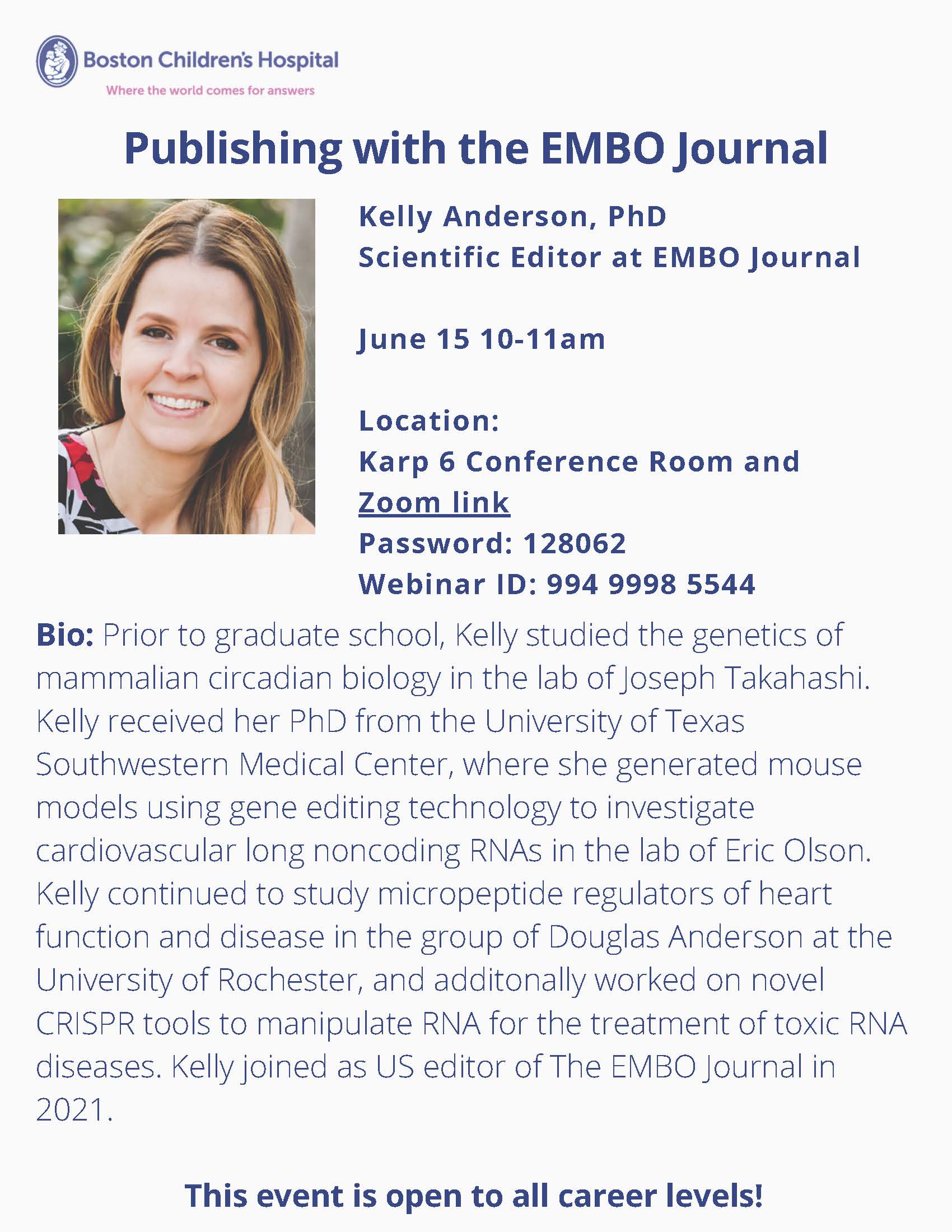 Publishing with the EMBO Journal