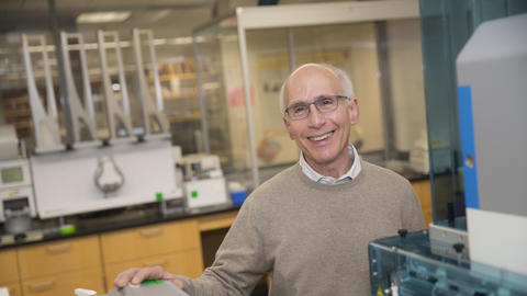 Professor Lee Rubin in his Sherman Fairchild Lab