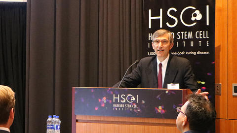 Peter Marks, FDA, speaking at a podium at HSCI