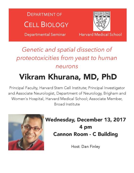 Khurana seminar flyer image