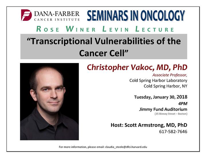Vakoc seminar flyer image