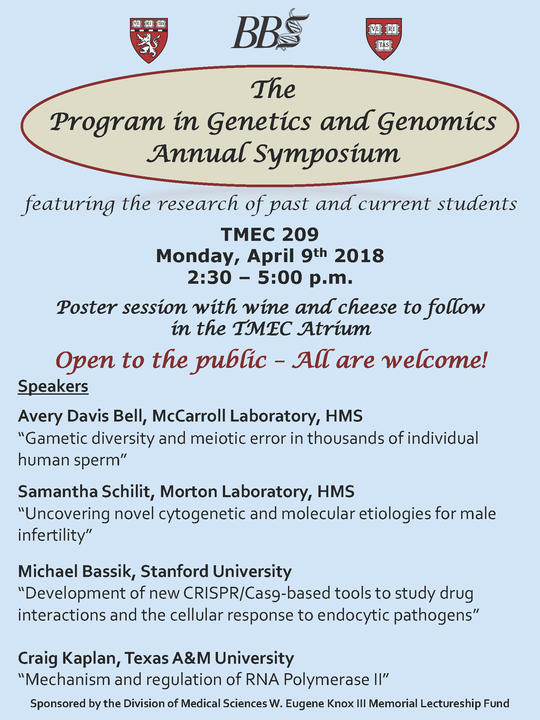 Genetics and Genomics 2018 symp flyer image