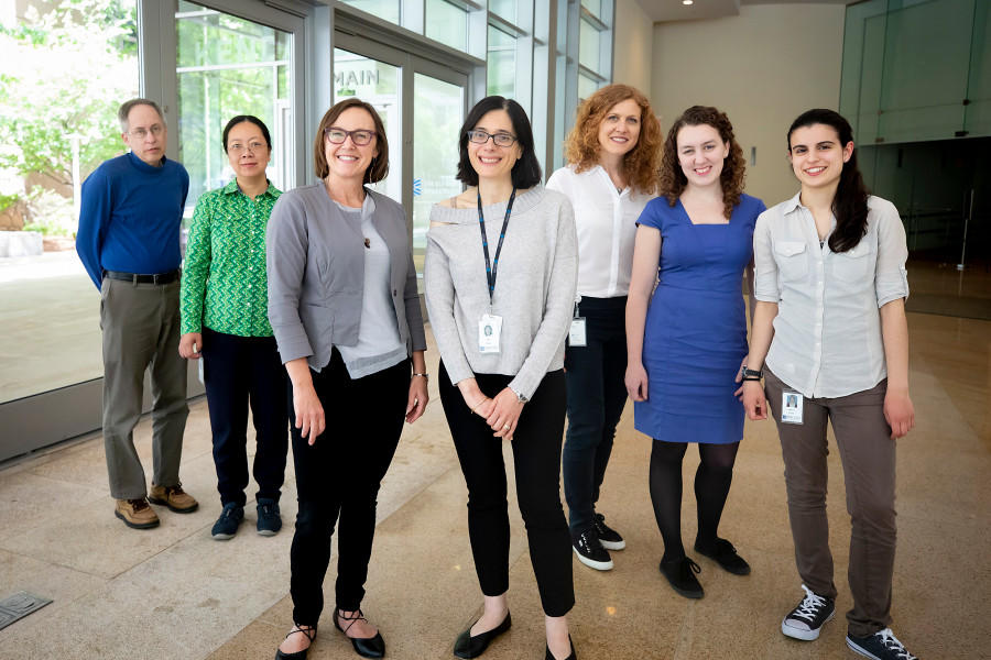 Paola Arlotta and members of the research team