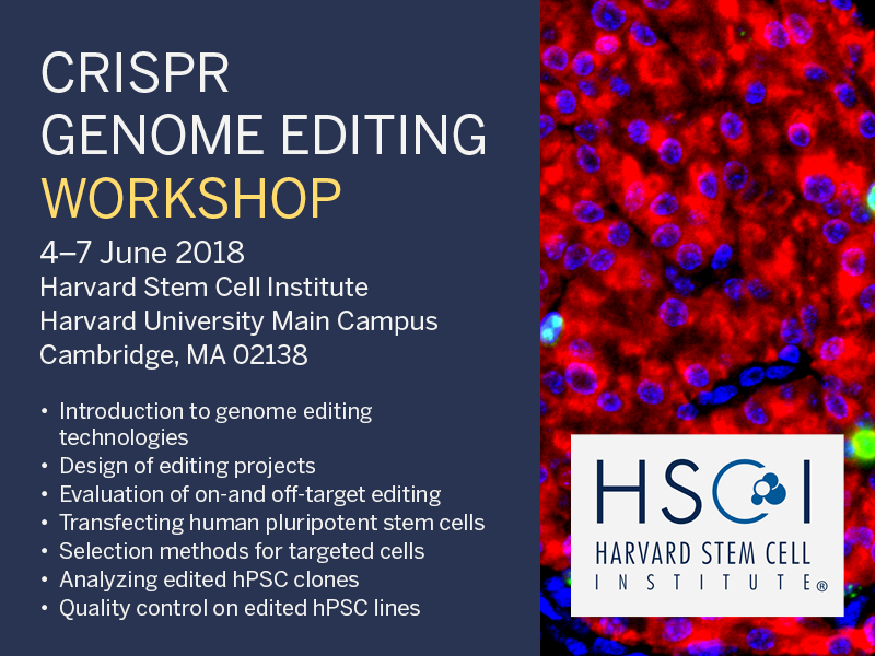 CRISPR workshop HSCI June 2018