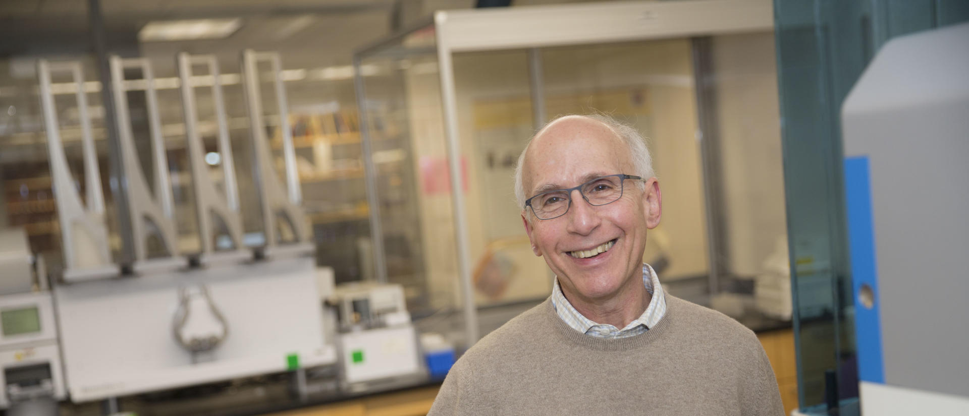 Professor Lee Rubin in his Sherman Fairchild Lab