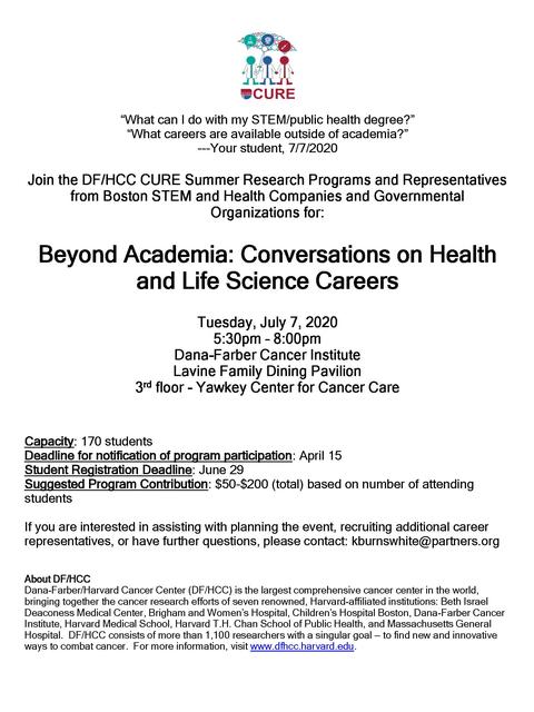 Beyond Academia 2020 flyer image