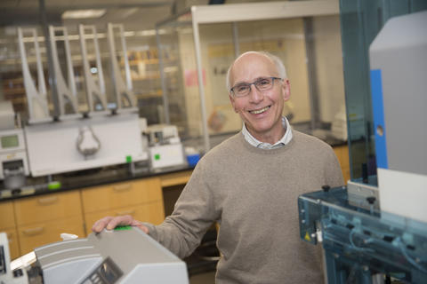 Professor Lee Rubin in his Sherman Fairchild Lab